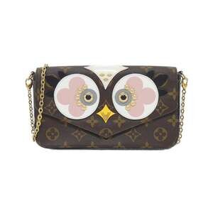 LOUIS VUITTON Brown Monogram Pochette Shoulder Bag